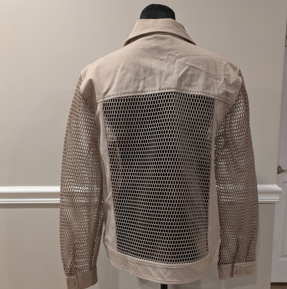 Marla Wynne Beige Mesh Jacket - Picture 2 of 4